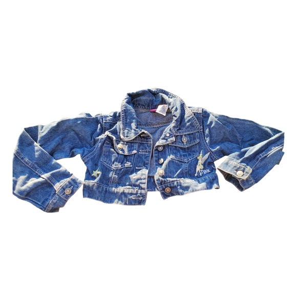 Disney Girls Tinkerbell Denimn Jacket 7/8 - Picture 10 of 10